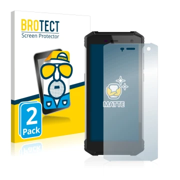 Vorderseite einer Produktverpackung mit dem Markenlogo BROTECT. Daneben ist das Gerät Hammer Energy 2 mit dem zugehörigen Disp