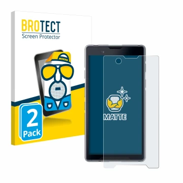 Vorderseite einer Produktverpackung mit dem Markenlogo BROTECT. Daneben ist das Gerät Bittium Tough Mobile 2 mit dem zugehörig