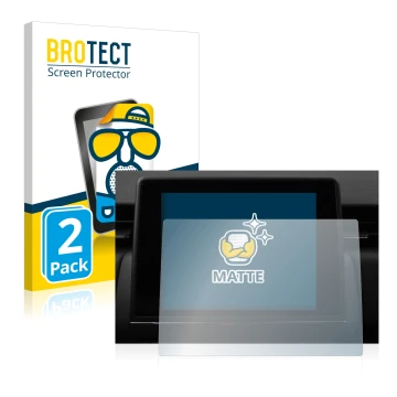 Vorderseite einer Produktverpackung mit dem Markenlogo BROTECT. Daneben ist das Gerät Renault Zoe Easy Link 7