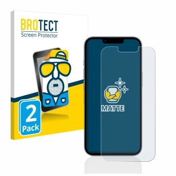 Vorderseite einer Produktverpackung mit dem Markenlogo BROTECT. Daneben ist das Gerät Apple iPhone 13 Pro mit dem zugehörigen 
