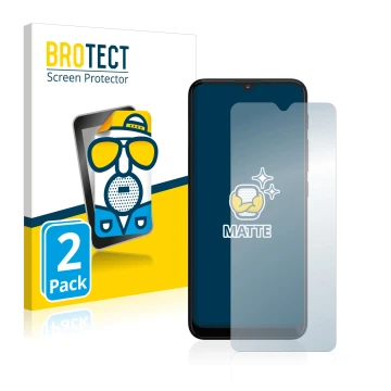 Vorderseite einer Produktverpackung mit dem Markenlogo BROTECT. Daneben ist das Gerät Motorola Moto G10 mit dem zugehörigen Di
