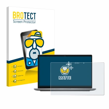 Vorderseite einer Produktverpackung mit dem Markenlogo BROTECT. Daneben ist das Gerät Dell Latitude 7420 2-in-1 Touch mit dem 