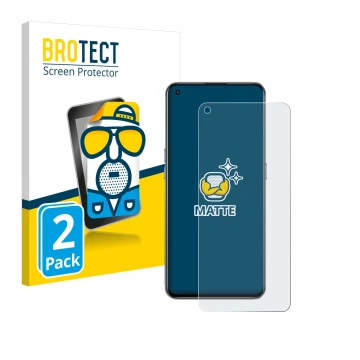 Vorderseite einer Produktverpackung mit dem Markenlogo BROTECT. Daneben ist das Gerät realme GT 5G mit dem zugehörigen Display