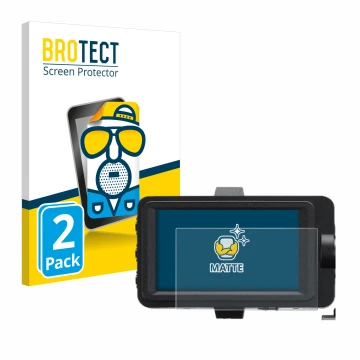 Vorderseite einer Produktverpackung mit dem Markenlogo BROTECT. Daneben ist das Gerät Sony FX6 mit dem zugehörigen Displayschu