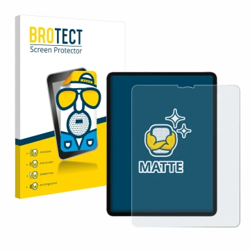 Vorderseite einer Produktverpackung mit dem Markenlogo BROTECT. Daneben ist das Gerät Apple iPad Pro 12.9