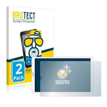 Vorderseite einer Produktverpackung mit dem Markenlogo BROTECT. Daneben ist das Gerät Samsung Galaxy Tab A7 Lite LTE 2021 (im 
