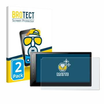 Vorderseite einer Produktverpackung mit dem Markenlogo BROTECT. Daneben ist das Gerät Pioneer SPH-DA160DAB mit dem zugehörigen