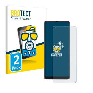 Vorderseite einer Produktverpackung mit dem Markenlogo BROTECT. Daneben ist das Gerät Cubot Max 3 mit dem zugehörigen Displays