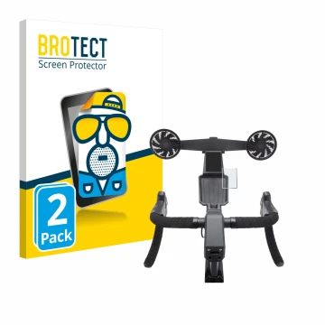 Vorderseite einer Produktverpackung mit dem Markenlogo BROTECT. Daneben ist das Gerät Tacx Neo Bike Smart mit dem zugehörigen 