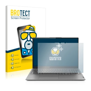 Vorderseite einer Produktverpackung mit dem Markenlogo BROTECT. Daneben ist das Gerät Lenovo Yoga Slim 7 Pro 16