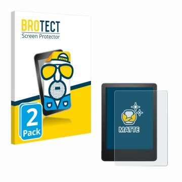 Vorderseite einer Produktverpackung mit dem Markenlogo BROTECT. Daneben ist das Gerät Amazon Kindle Paperwhite 2021 (11. Gen.)