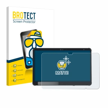 Vorderseite einer Produktverpackung mit dem Markenlogo BROTECT. Daneben ist das Gerät Fujitsu Stylistic Q7311 mit dem zugehöri