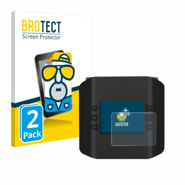 Vorderseite einer Produktverpackung mit dem Markenlogo BROTECT. Daneben ist das Gerät ISDT Smart Duo Charger K4 mit dem zugehö