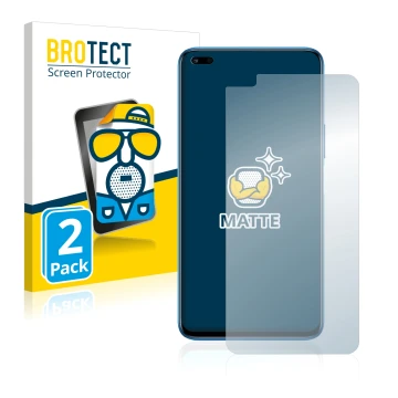 Vorderseite einer Produktverpackung mit dem Markenlogo BROTECT. Daneben ist das Gerät Honor 50 Lite mit dem zugehörigen Displa