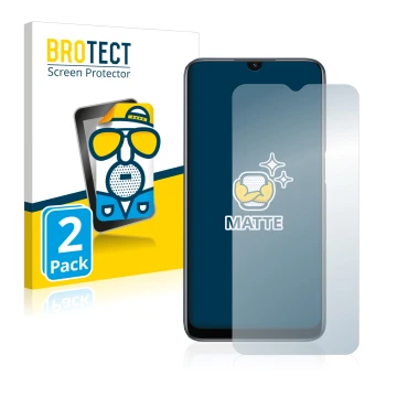 Vorderseite einer Produktverpackung mit dem Markenlogo BROTECT. Daneben ist das Gerät Oppo A54s mit dem zugehörigen Displaysch