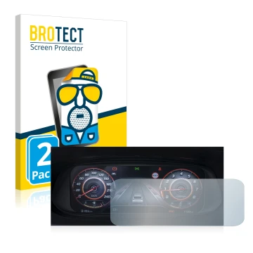Vorderseite einer Produktverpackung mit dem Markenlogo BROTECT. Daneben ist das Gerät Hyundai i20N 2021 Cockpit mit dem zugehö