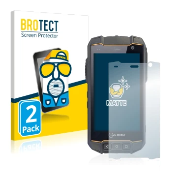 Vorderseite einer Produktverpackung mit dem Markenlogo BROTECT. Daneben ist das Gerät i.safe MOBILE IS530.2 mit dem zugehörige