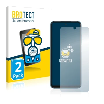 Vorderseite einer Produktverpackung mit dem Markenlogo BROTECT. Daneben ist das Gerät Xiaomi Redmi 10 (2022) mit dem zugehörig