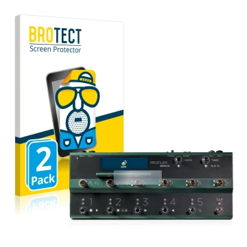 Vorderseite einer Produktverpackung mit dem Markenlogo BROTECT. Daneben ist das Gerät Kemper Profiler Remote mit dem zugehörig