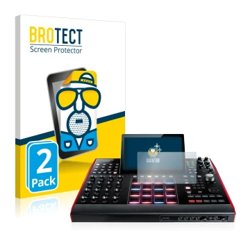 Vorderseite einer Produktverpackung mit dem Markenlogo BROTECT. Daneben ist das Gerät Akai MPC X 10.1