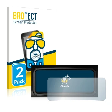 Vorderseite einer Produktverpackung mit dem Markenlogo BROTECT. Daneben ist das Gerät Hyundai Kona 2022 Tachoanzeige mit dem z