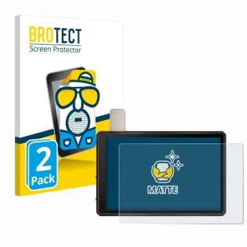 Vorderseite einer Produktverpackung mit dem Markenlogo BROTECT. Daneben ist das Gerät Garmin Tread XL 10