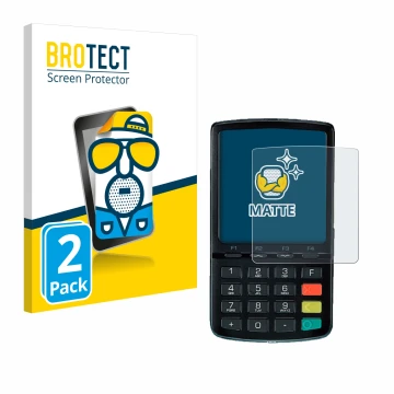 Vorderseite einer Produktverpackung mit dem Markenlogo BROTECT. Daneben ist das Gerät ingenico Link/2500 mit dem zugehörigen D