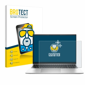 Vorderseite einer Produktverpackung mit dem Markenlogo BROTECT. Daneben ist das Gerät HP EliteBook 840 G9 mit dem zugehörigen 