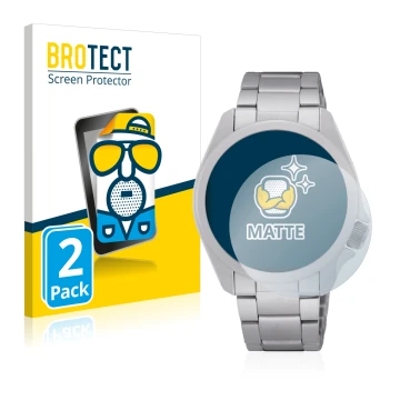 Vorderseite einer Produktverpackung mit dem Markenlogo BROTECT. Daneben ist das Gerät Seiko 5 Sports SRPH49K1 mit dem zugehöri