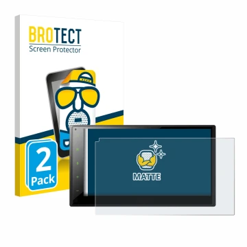 Vorderseite einer Produktverpackung mit dem Markenlogo BROTECT. Daneben ist das Gerät Pioneer SPH-DA360DAB mit dem zugehörigen