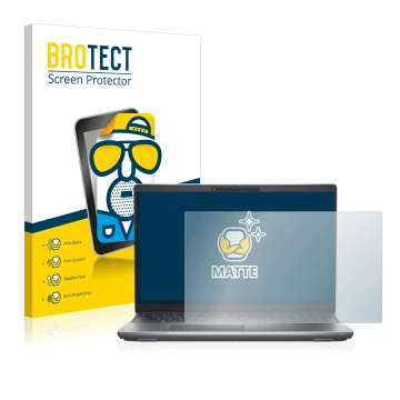 Vorderseite einer Produktverpackung mit dem Markenlogo BROTECT. Daneben ist das Gerät Dell Latitude 5531 mit dem zugehörigen D