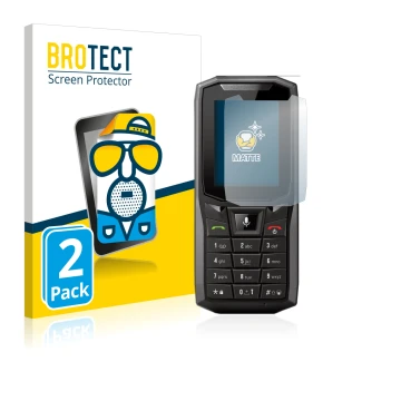 Vorderseite einer Produktverpackung mit dem Markenlogo BROTECT. Daneben ist das Gerät Crosscall Core-S4 mit dem zugehörigen Di