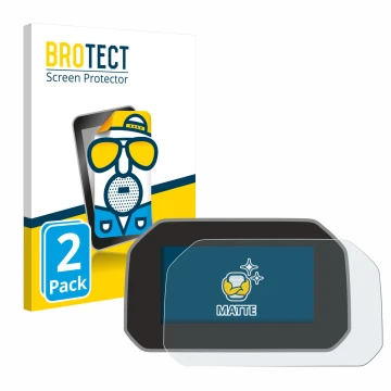 Vorderseite einer Produktverpackung mit dem Markenlogo BROTECT. Daneben ist das Gerät BMW R 1250 GS Adventure Connectivity TFT
