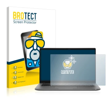 Vorderseite einer Produktverpackung mit dem Markenlogo BROTECT. Daneben ist das Gerät Dell Latitude 14 7430 mit dem zugehörige