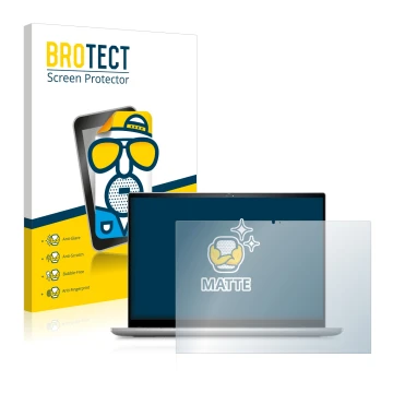 Vorderseite einer Produktverpackung mit dem Markenlogo BROTECT. Daneben ist das Gerät Dell Inspiron 14 7420 2-in-1 mit dem zug