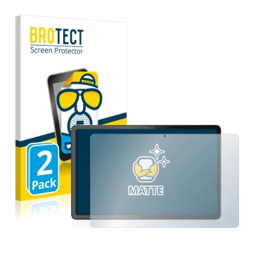 Vorderseite einer Produktverpackung mit dem Markenlogo BROTECT. Daneben ist das Gerät Lenovo Tab P11 Pro Gen 2 mit dem zugehör