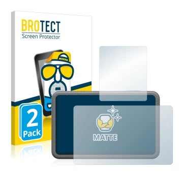 Vorderseite einer Produktverpackung mit dem Markenlogo BROTECT. Daneben ist das Gerät DJI Osmo Action 3 mit dem zugehörigen Di