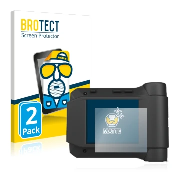 Vorderseite einer Produktverpackung mit dem Markenlogo BROTECT. Daneben ist das Gerät Swissphone s.Quad X35 mit dem zugehörige