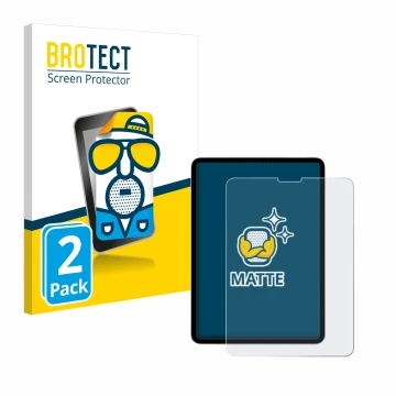 Vorderseite einer Produktverpackung mit dem Markenlogo BROTECT. Daneben ist das Gerät Apple iPad Pro 11