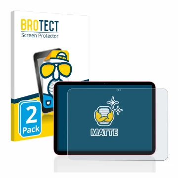 Vorderseite einer Produktverpackung mit dem Markenlogo BROTECT. Daneben ist das Gerät Apple iPad 10.9