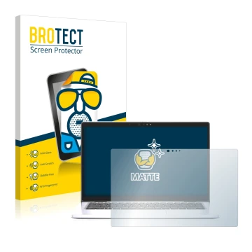 Vorderseite einer Produktverpackung mit dem Markenlogo BROTECT. Daneben ist das Gerät Dell Latitude 7330 Laptop mit dem zugehö