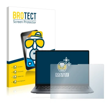 Vorderseite einer Produktverpackung mit dem Markenlogo BROTECT. Daneben ist das Gerät Dell Latitude 9430 2-in-1 mit dem zugehö