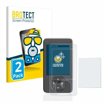 Vorderseite einer Produktverpackung mit dem Markenlogo BROTECT. Daneben ist das Gerät Dexcom G7 CGM mit dem zugehörigen Displa