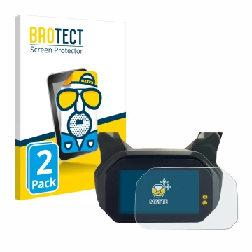 Vorderseite einer Produktverpackung mit dem Markenlogo BROTECT. Daneben ist das Gerät BMW C400 GT TFT mit dem zugehörigen Disp
