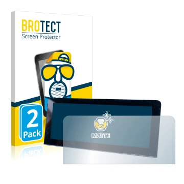 Vorderseite einer Produktverpackung mit dem Markenlogo BROTECT. Daneben ist das Gerät MG 4 mit dem zugehörigen Displayschutz a