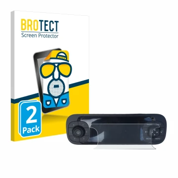 Vorderseite einer Produktverpackung mit dem Markenlogo BROTECT. Daneben ist das Gerät Fiat Panda 2019 mit dem zugehörigen Disp