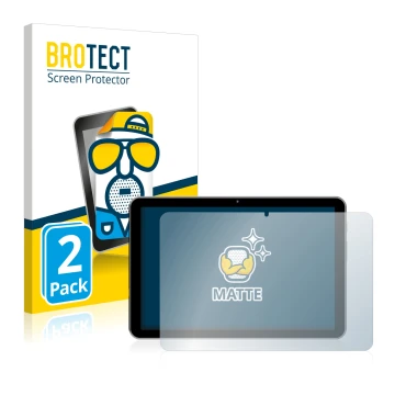 Vorderseite einer Produktverpackung mit dem Markenlogo BROTECT. Daneben ist das Gerät Peaq PET 1008 mit dem zugehörigen Displa