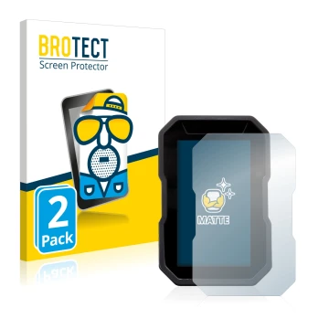 Vorderseite einer Produktverpackung mit dem Markenlogo BROTECT. Daneben ist das Gerät Ducati DesertX 2022 mit dem zugehörigen 