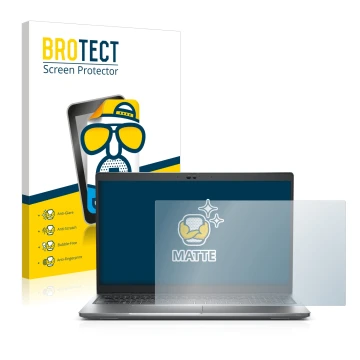 Vorderseite einer Produktverpackung mit dem Markenlogo BROTECT. Daneben ist das Gerät Dell Latitude 5530 mit dem zugehörigen D