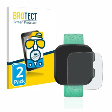 Vorderseite einer Produktverpackung mit dem Markenlogo BROTECT. Daneben ist das Gerät Garmin Bounce mit dem zugehörigen Displa